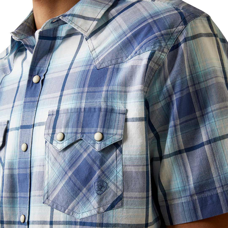 Ariat Men's Hadder Retro Fit Short Sleeve Snap Shirt