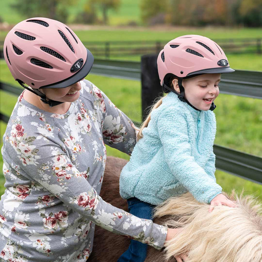 Sportage Toddler Equestrian Helmet - Rose Tan