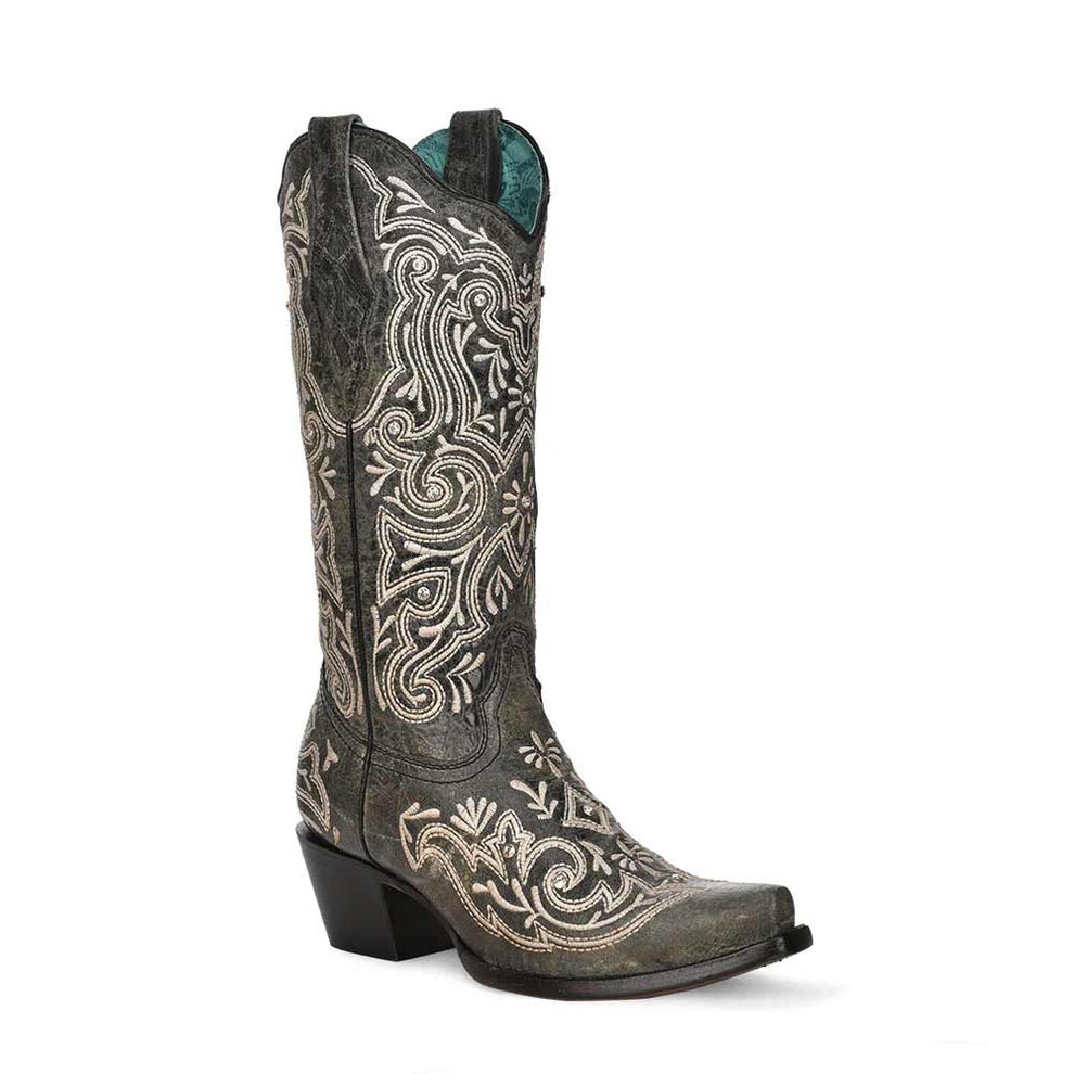 Corral Women's Elaborate Stitch Snip Toe Cowgirl Boots