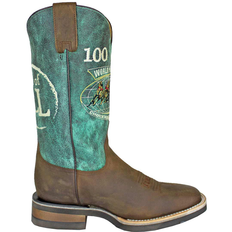 Roper Men's 100 Years of Chuckwagons Square Toe Cowboy Boots