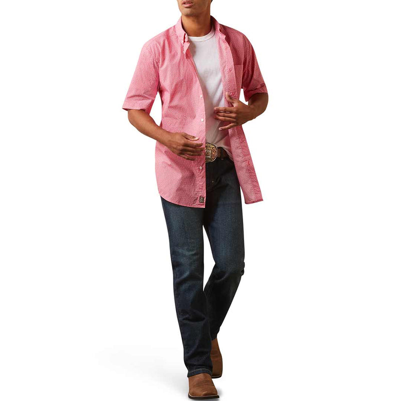 Ariat Men's Iain Fitted Short Sleeve Button-Down Shirt