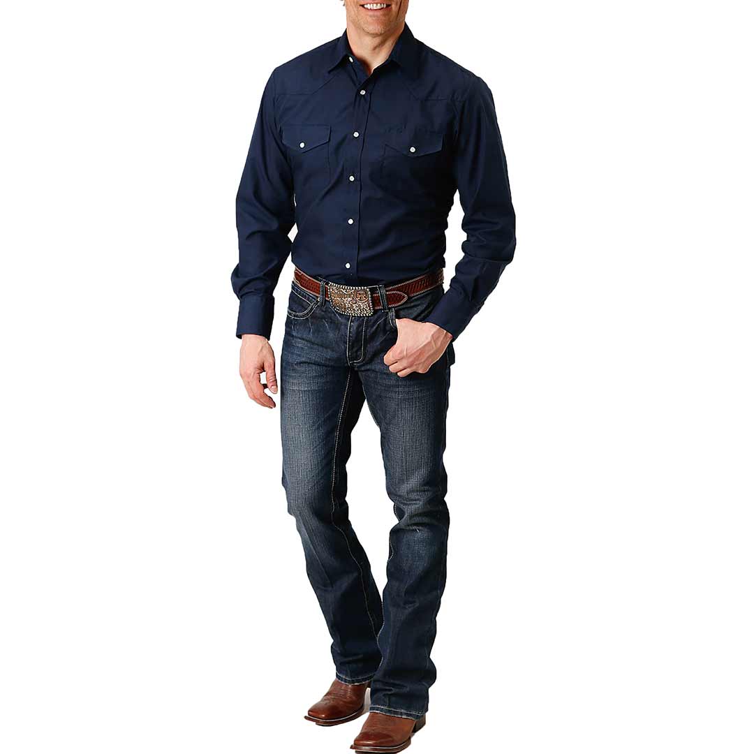 Roper Men's Solid Snap Shirt