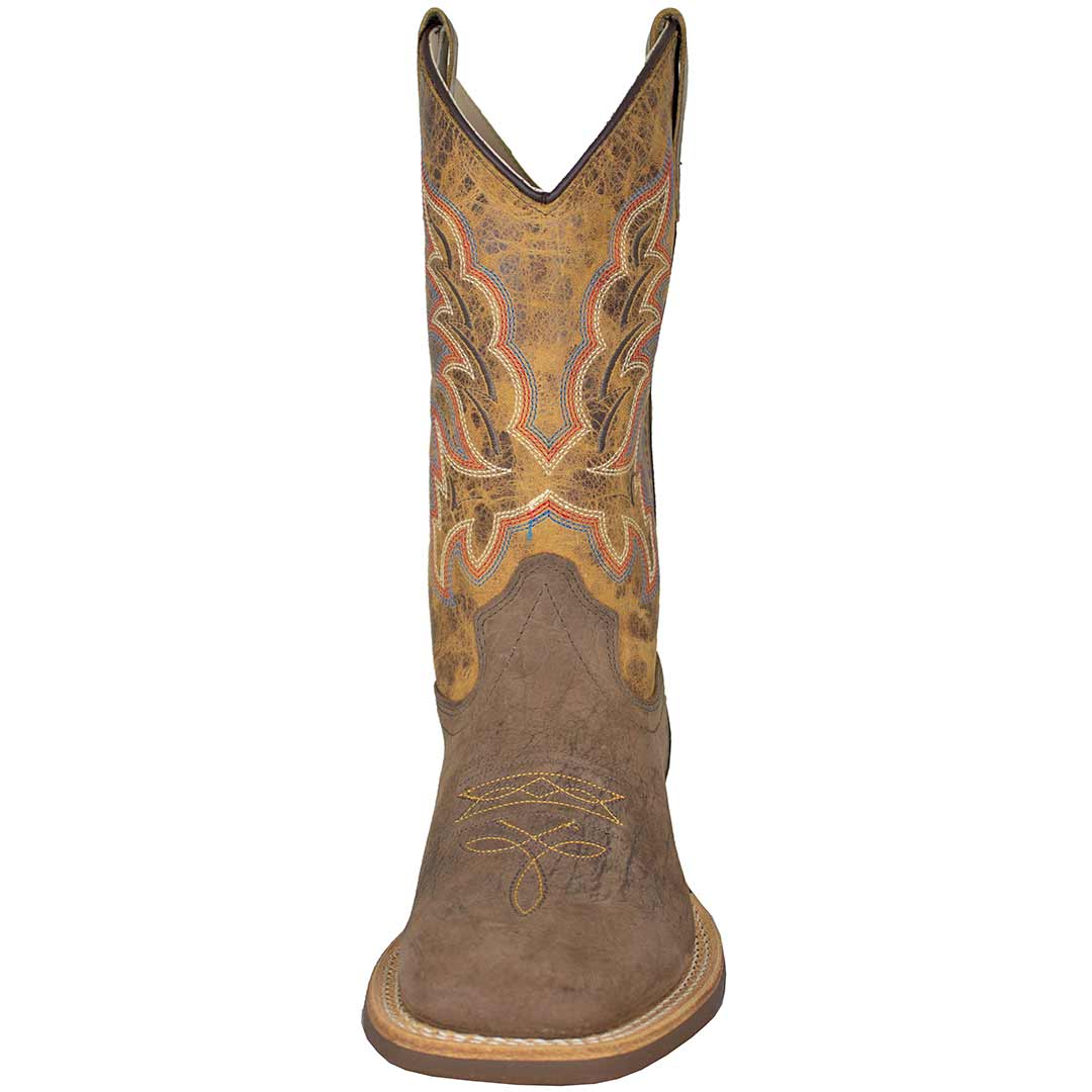 Old West Youth Distressed Vamp Cowboy Boots
