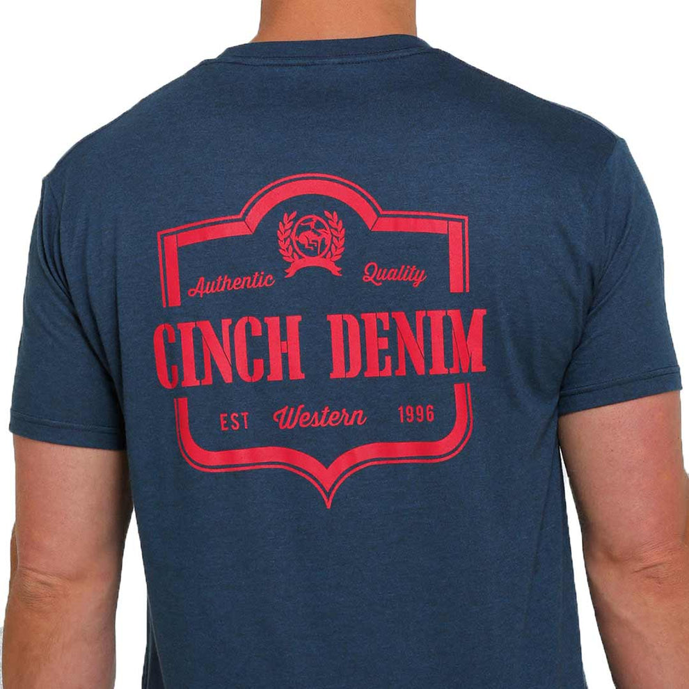 Cinch Men's Denim Graphic T-Shirt