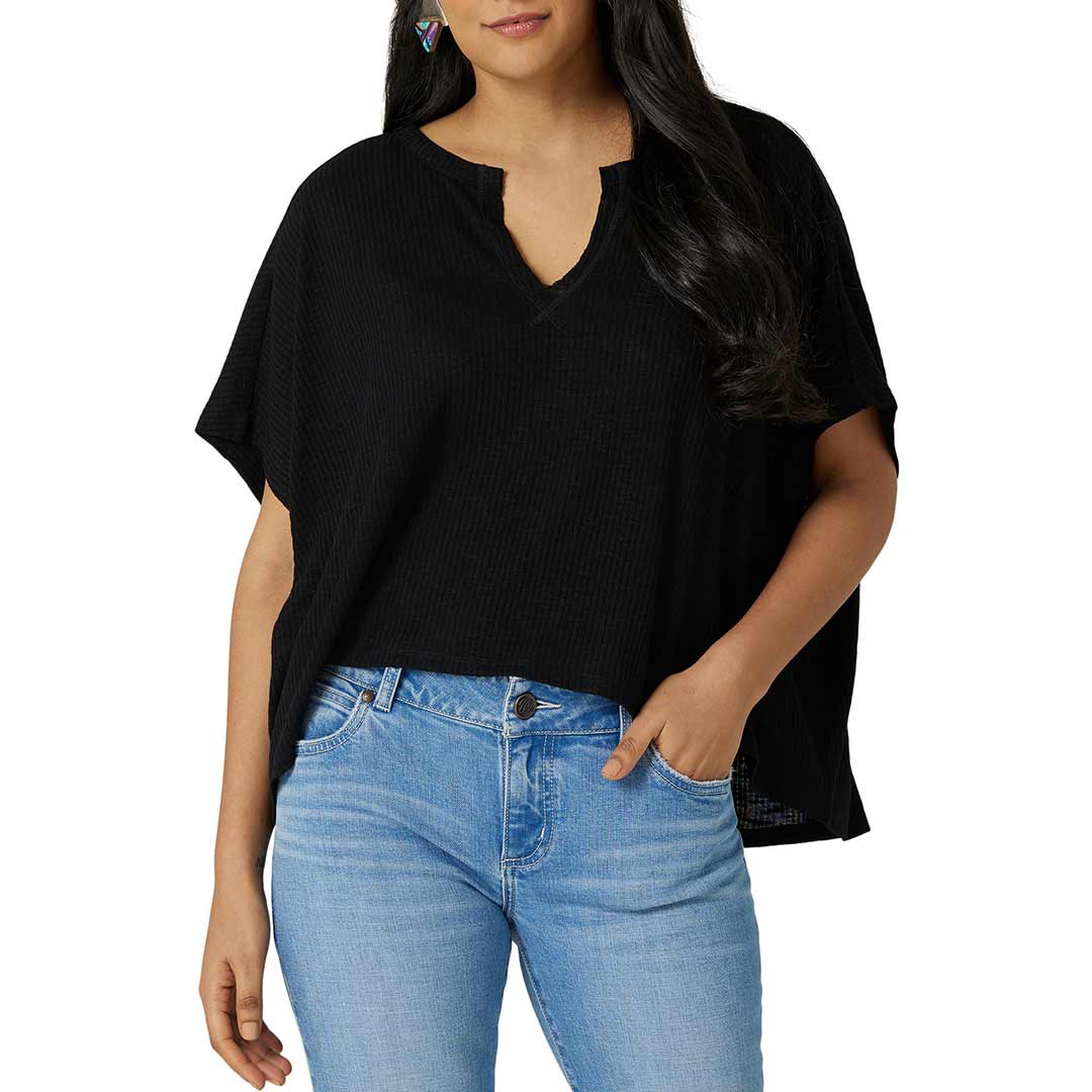 Wrangler Women's Retro Ribbed Knit Dolman T-Shirt