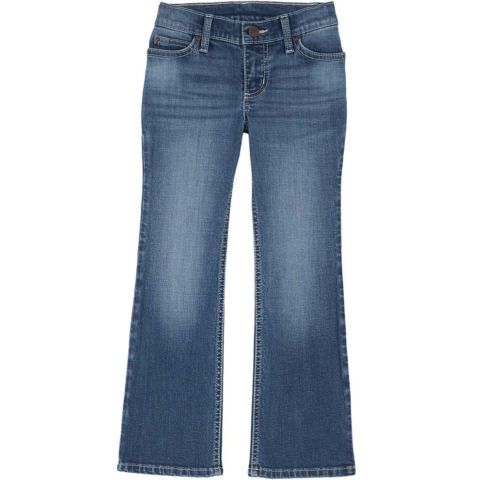 Wrangler Girls' Premium Patch Bootcut Jean