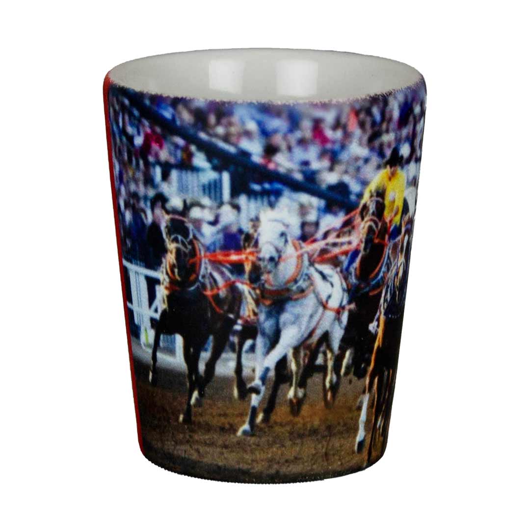 Calgary Stampede Chuckwagon Shot Glass