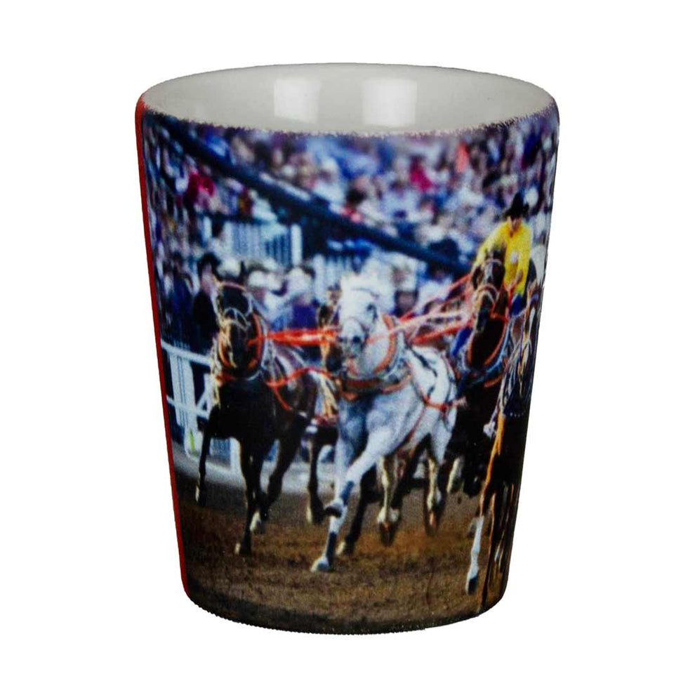 Calgary Stampede Chuckwagon Shot Glass