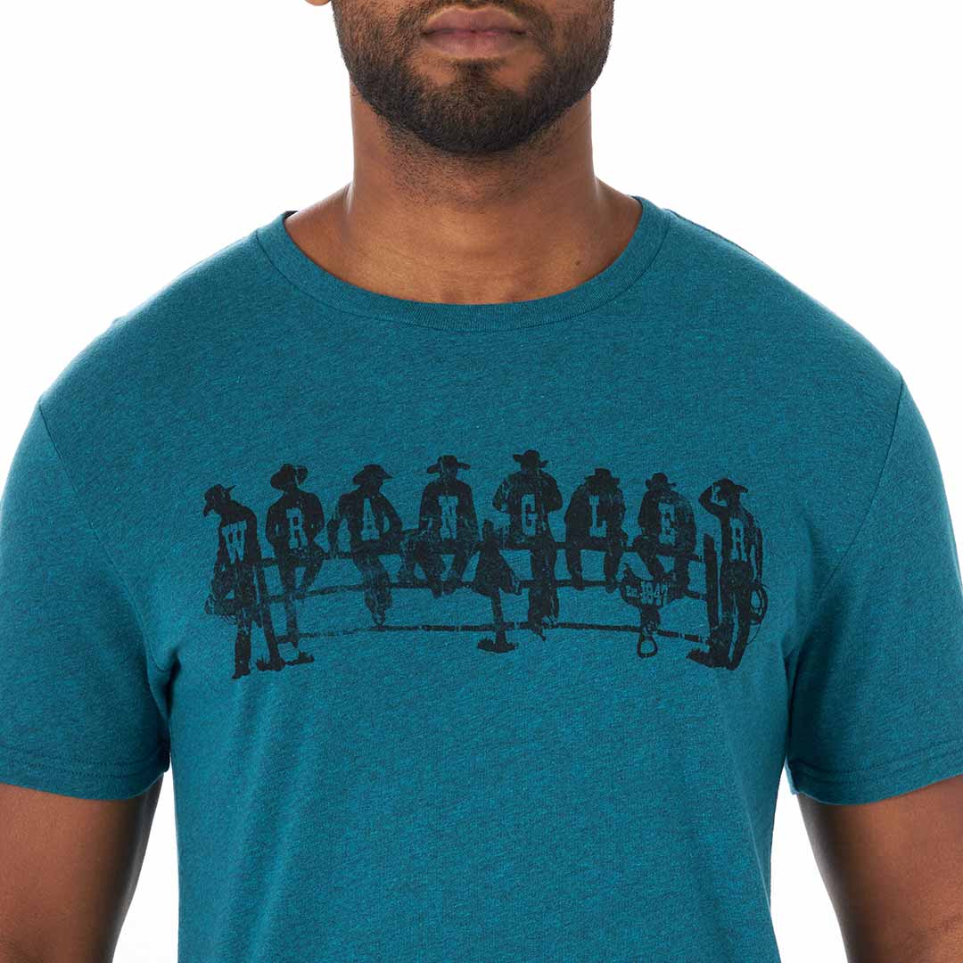 Wrangler Men's Cowboy Fence Graphic T-shirt