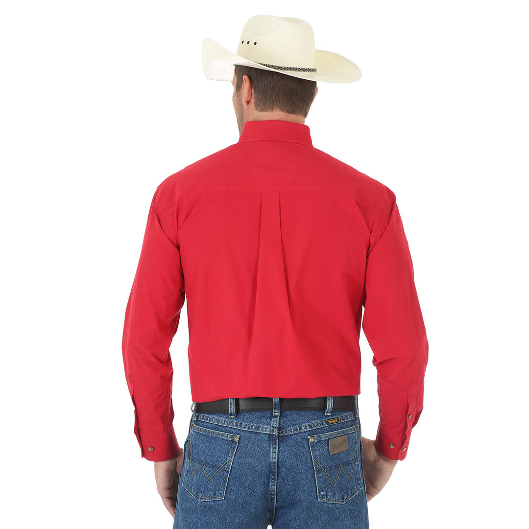 Wrangler Men's George Strait Solid Shirt