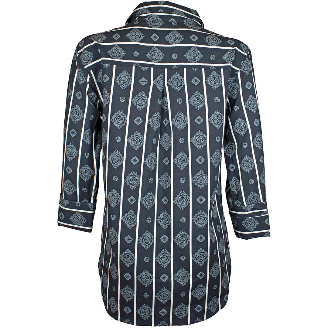 Cruel Denim Women's Medallion Print Button-Down Shirt