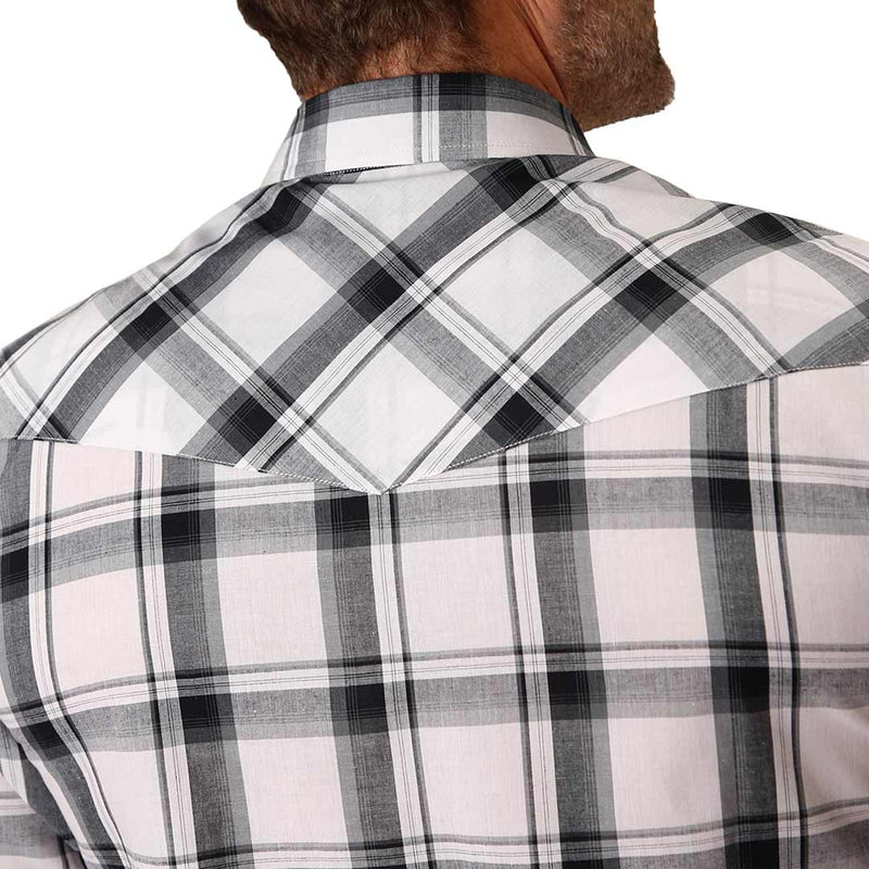 Roper Men's Short Sleeve Plaid Snap Shirt