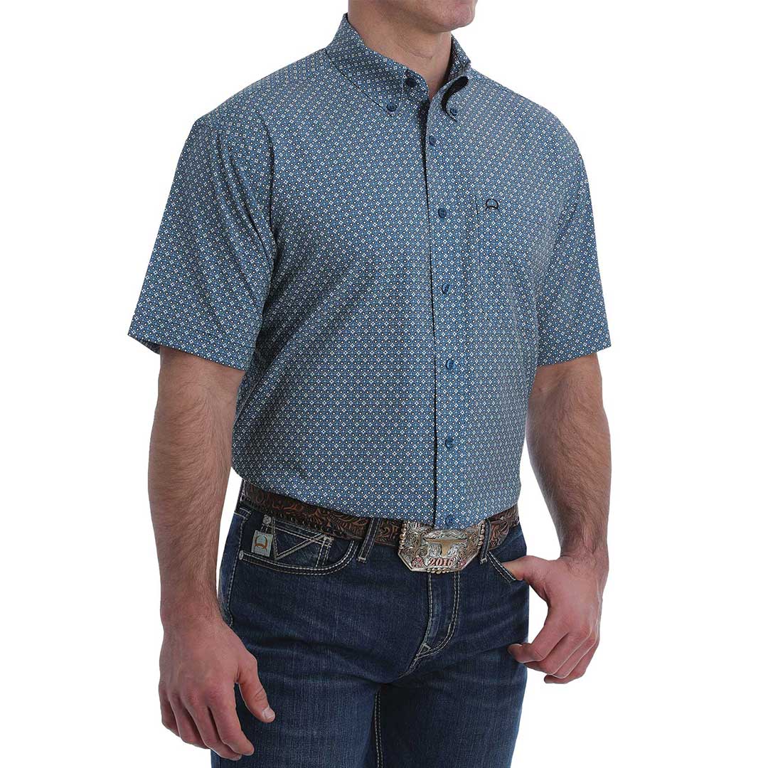 Cinch Men's Geo Print Short Sleeve Shirts