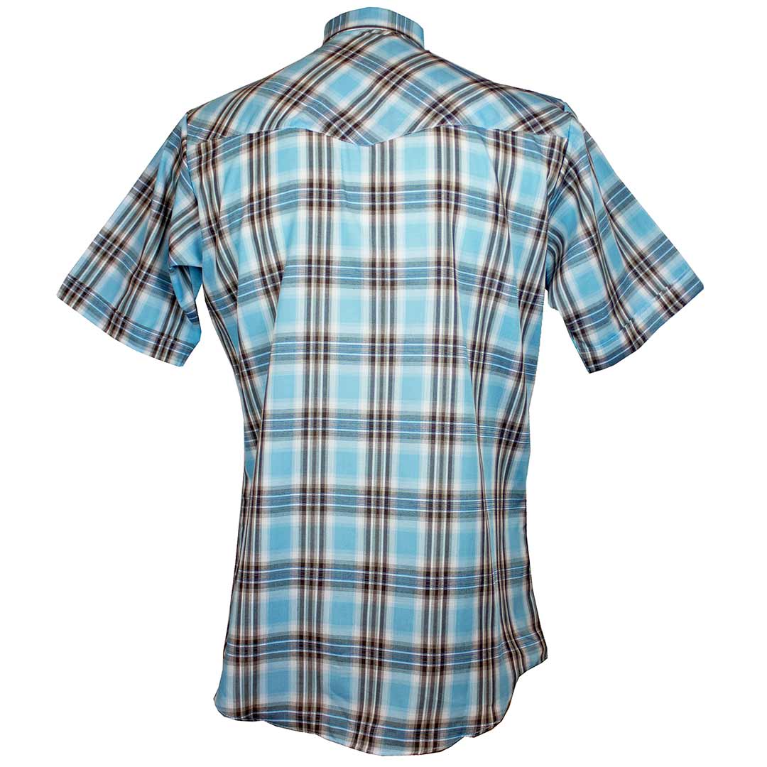Ely Cattleman Men's Short Sleeve Plaid Snap Shirt