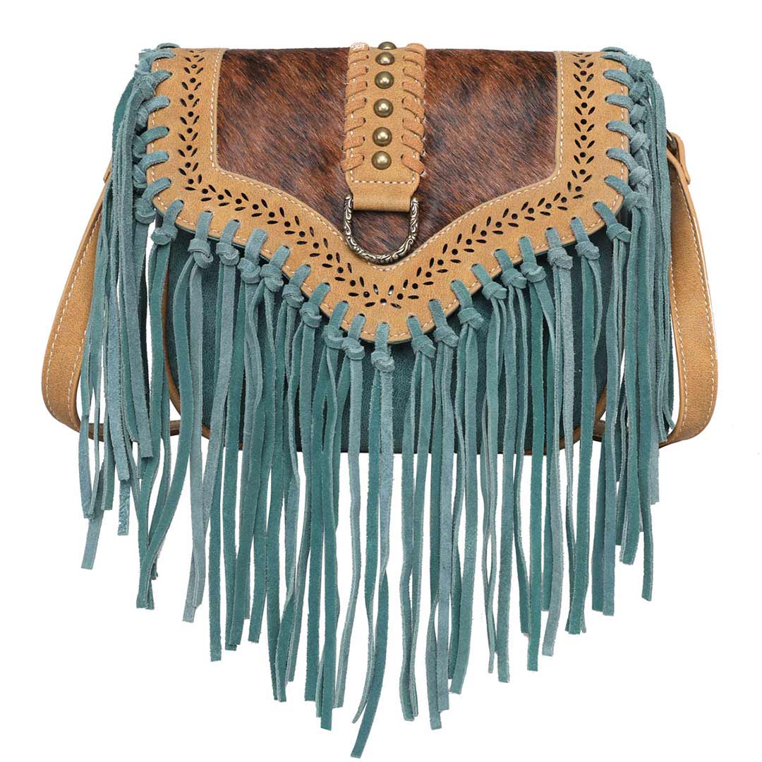 Wrangler Hair-On Cowhide Fringe Crossbody