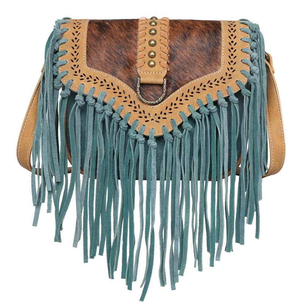 Wrangler Hair-On Cowhide Fringe Crossbody
