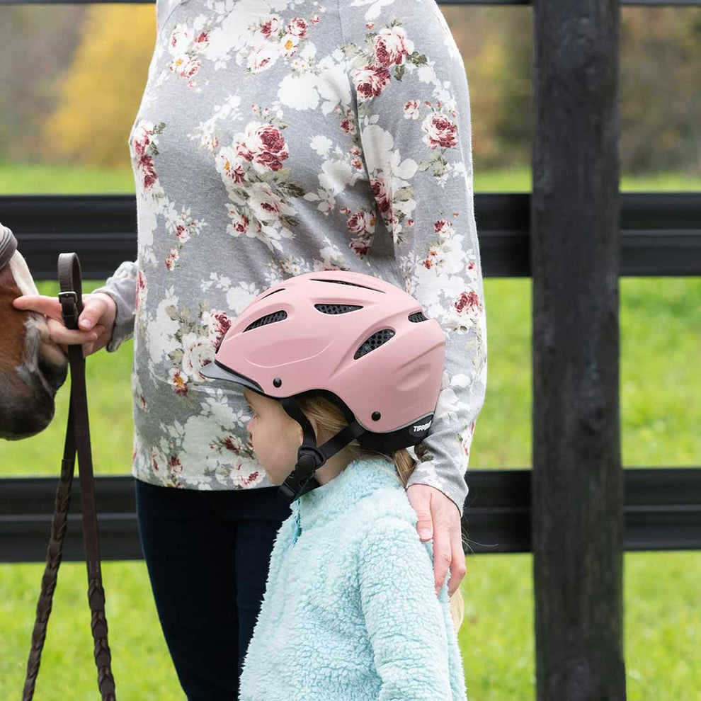 Sportage Toddler Equestrian Helmet - Rose Tan