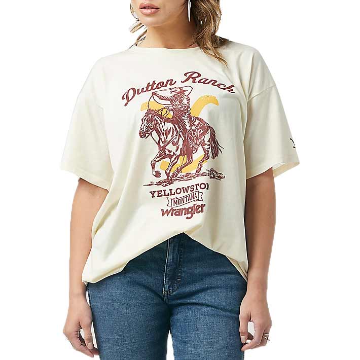 Wrangler X Yellowstone Women's Oversized Graphic T-Shirt