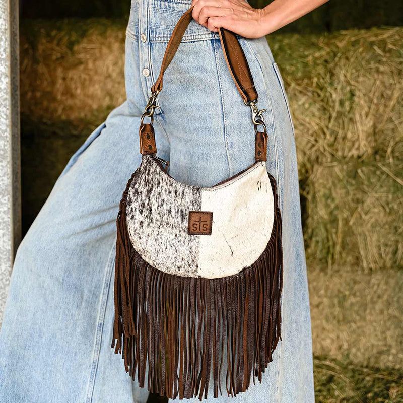 STS Ranchwear Cowhide Nellie Fringe Shoulder Bag