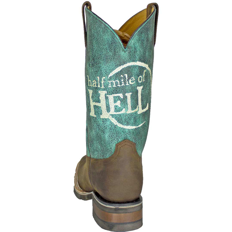 Roper Men's 100 Years of Chuckwagons Square Toe Cowboy Boots