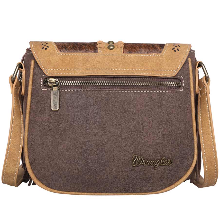 Wrangler Hair-On Cowhide Fringe Crossbody