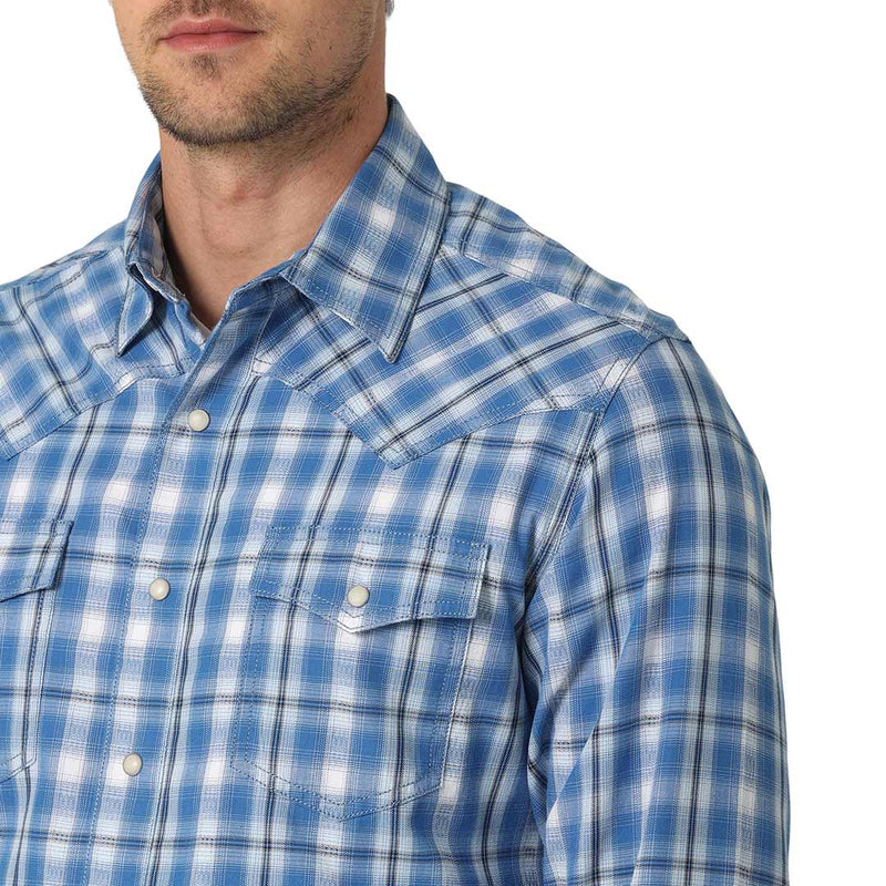 Wrangler Men's Retro Premium Plaid Snap Shirt