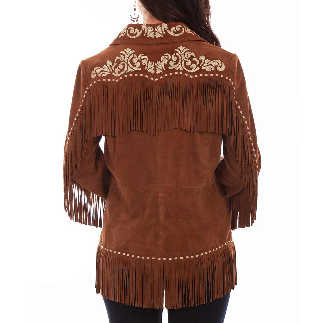 Scully Women's Fringe Embroidered Suede Jacket