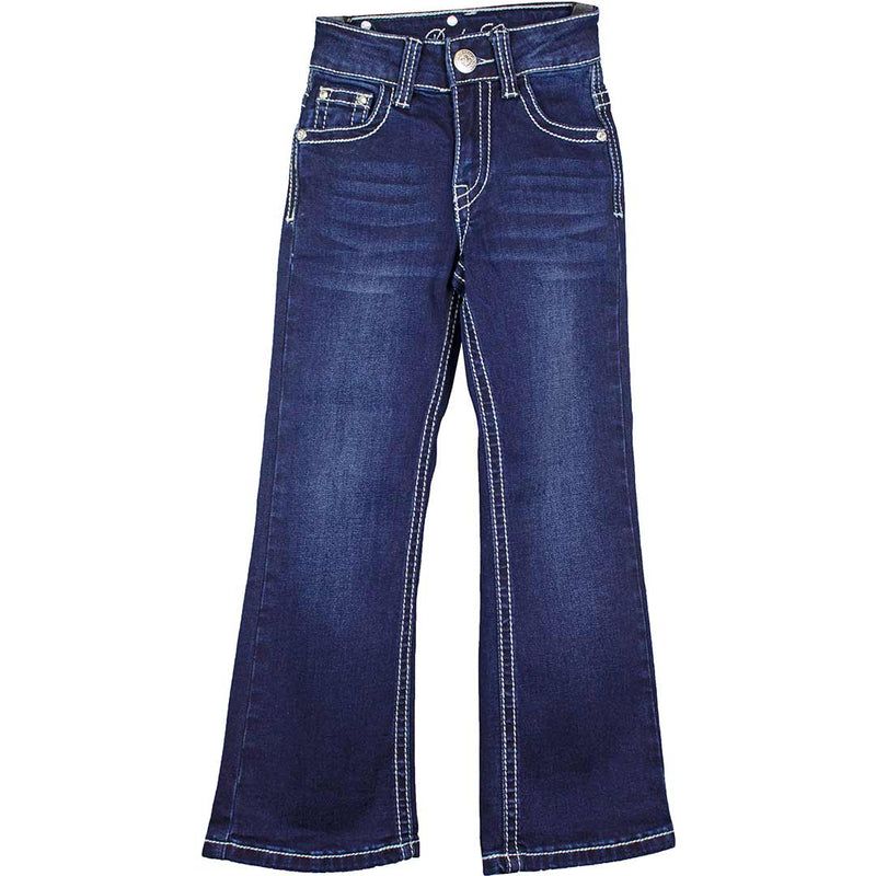 Rodeo Girl Girls' Feather Pocket Bootcut Jeans
