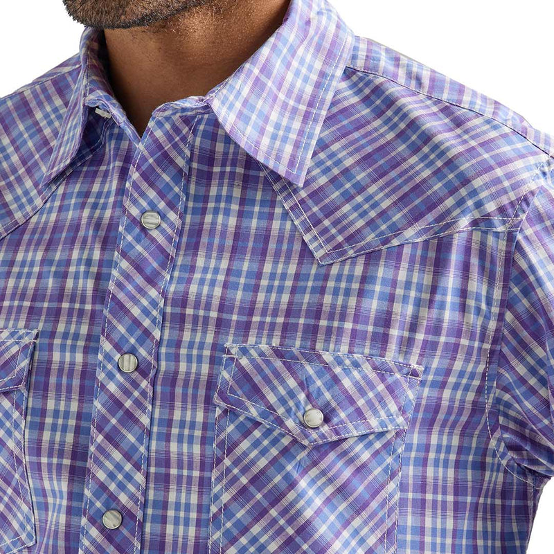 Wrangler Men's 20X Competition Advanced Comfort Plaid Snap Shirt