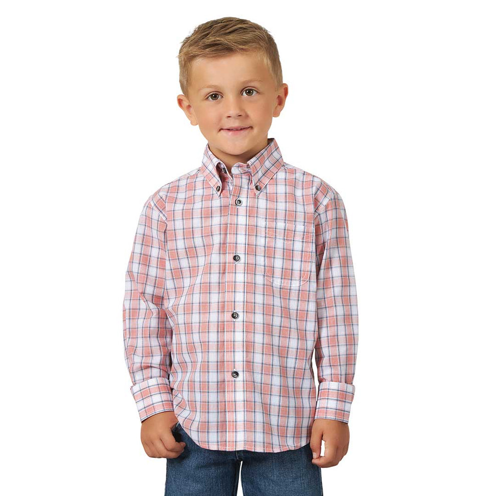 Wrangler Boy's Riata Plaid Shirt