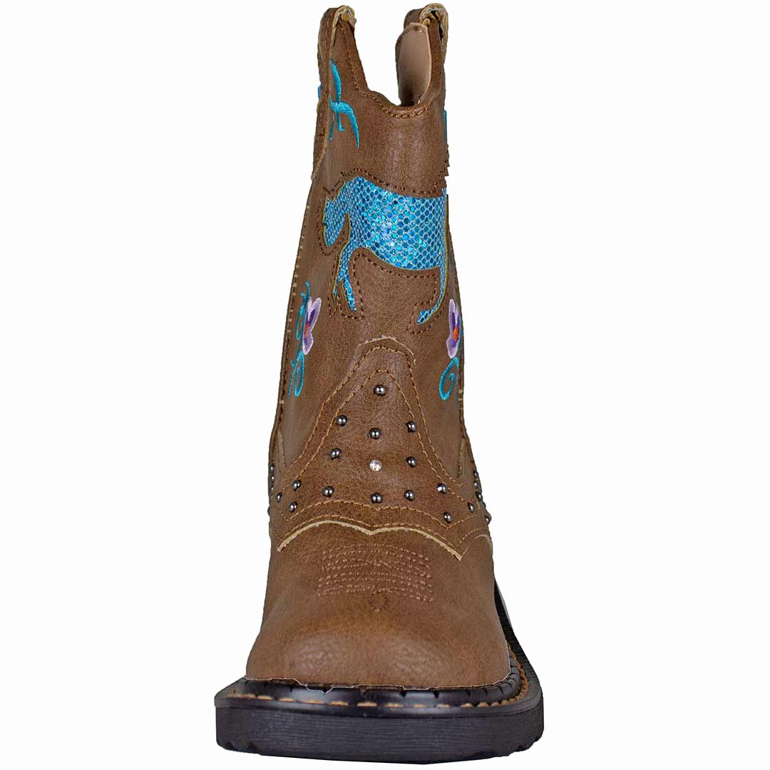 Roper Girls' Horse Cut-out Cowgirl Boots