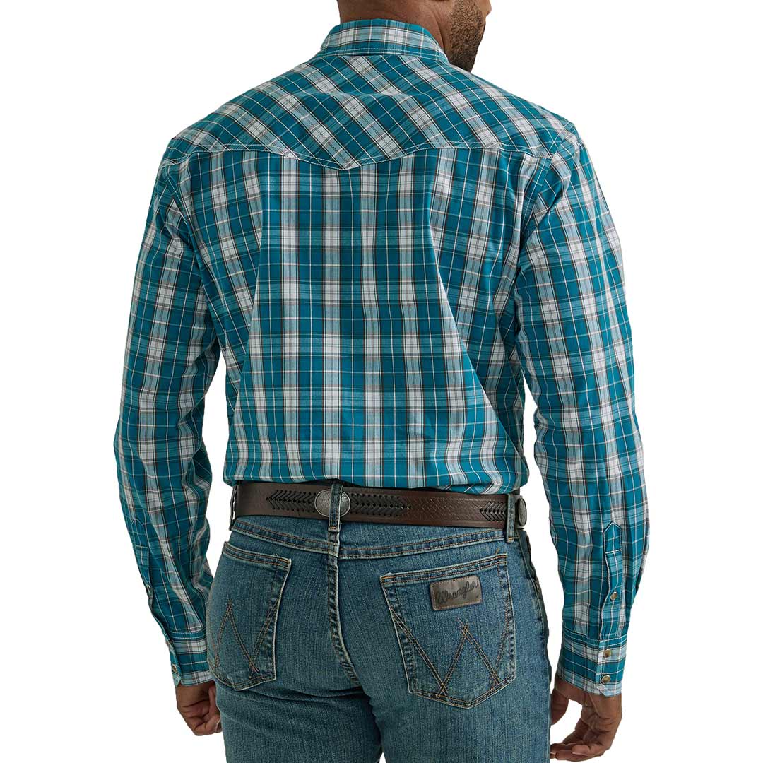 Wrangler Men's 20X Competition Advanced Comfort Plaid Snap Shirt