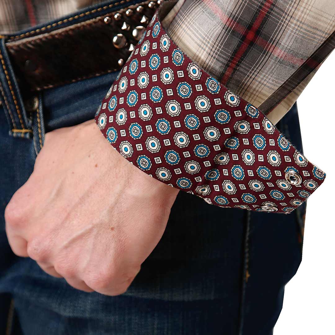 Roper Men's Amarillo Plaid Print Snap Shirt