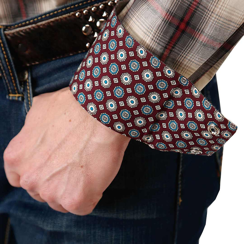Roper Men's Amarillo Plaid Print Snap Shirt