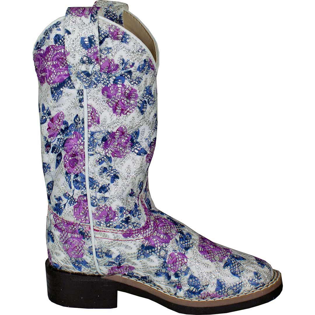 Old West Girls' Floral Bling Cowgirl Boots