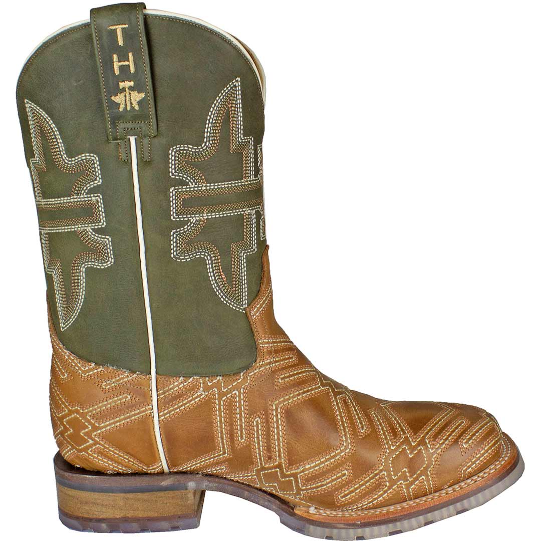 Tin Haul Men's Logo Stitch Cowboy Boots