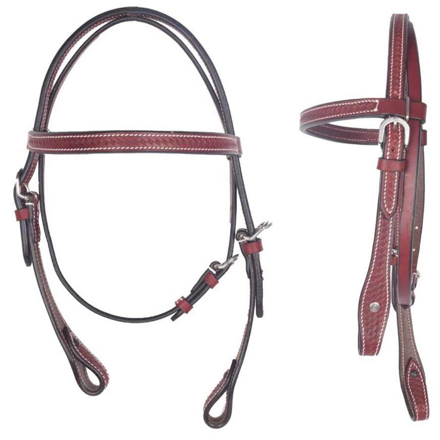 True North Trading Pony Basketweave Brow Band Headstall