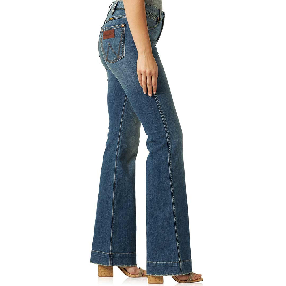 Wrangler Women's Retro High Rise Trouser Jeans