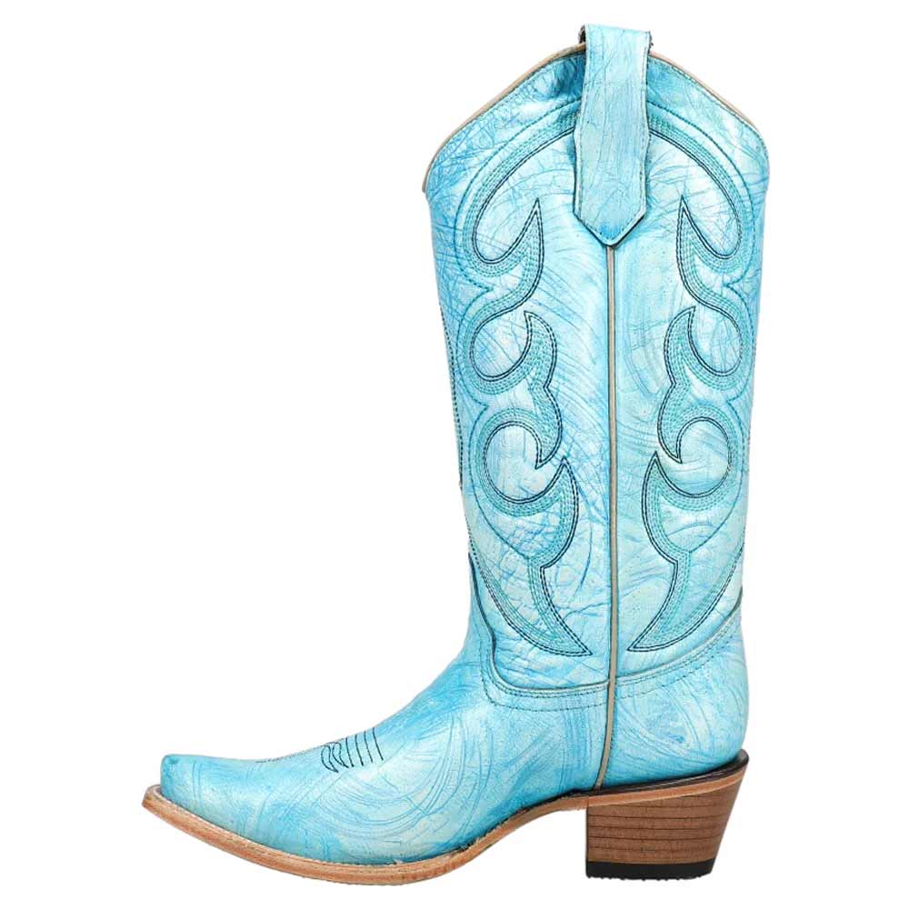 Circle G Women's  Brushstroke Snip Toe Cowgirl Boots