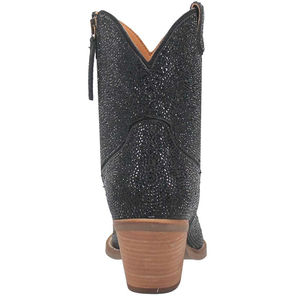 Dingo Women's Rhinestone Cowgirl Leather Cowgirl Booties