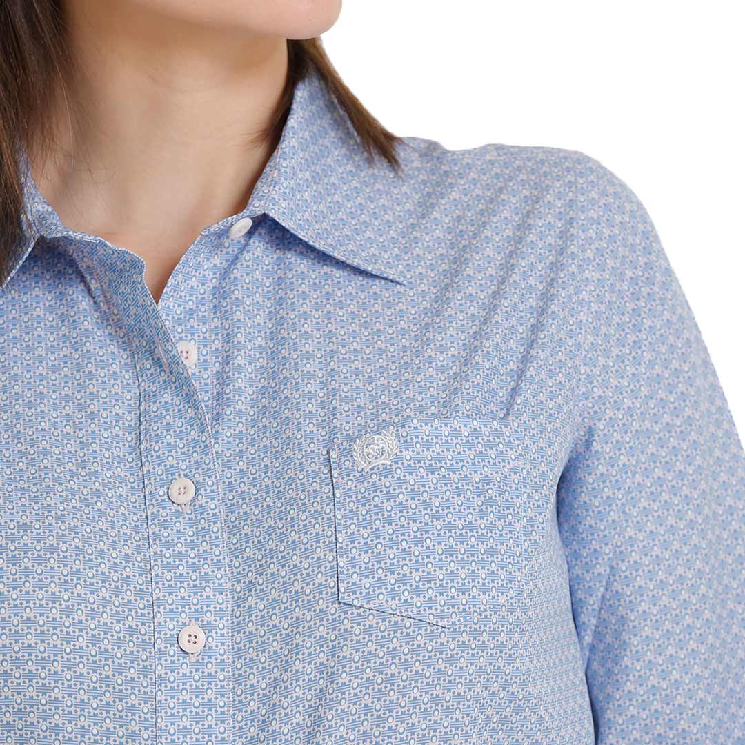 Cinch Women's ArenaFlex Geometric Print Button-Down Shirt