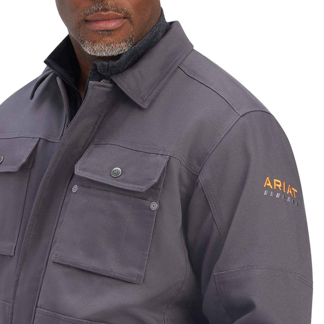 Ariat Men's Rebar DuraCanvas Sherpa-Lined Coat
