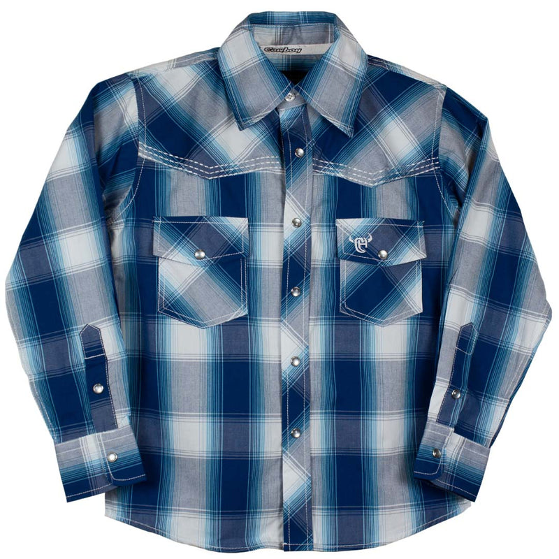Cowboy Hardware Boys' Plaid Snap Shirt