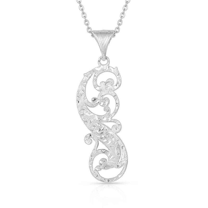 Montana Silversmiths Sunfire Filigree Feather Necklace