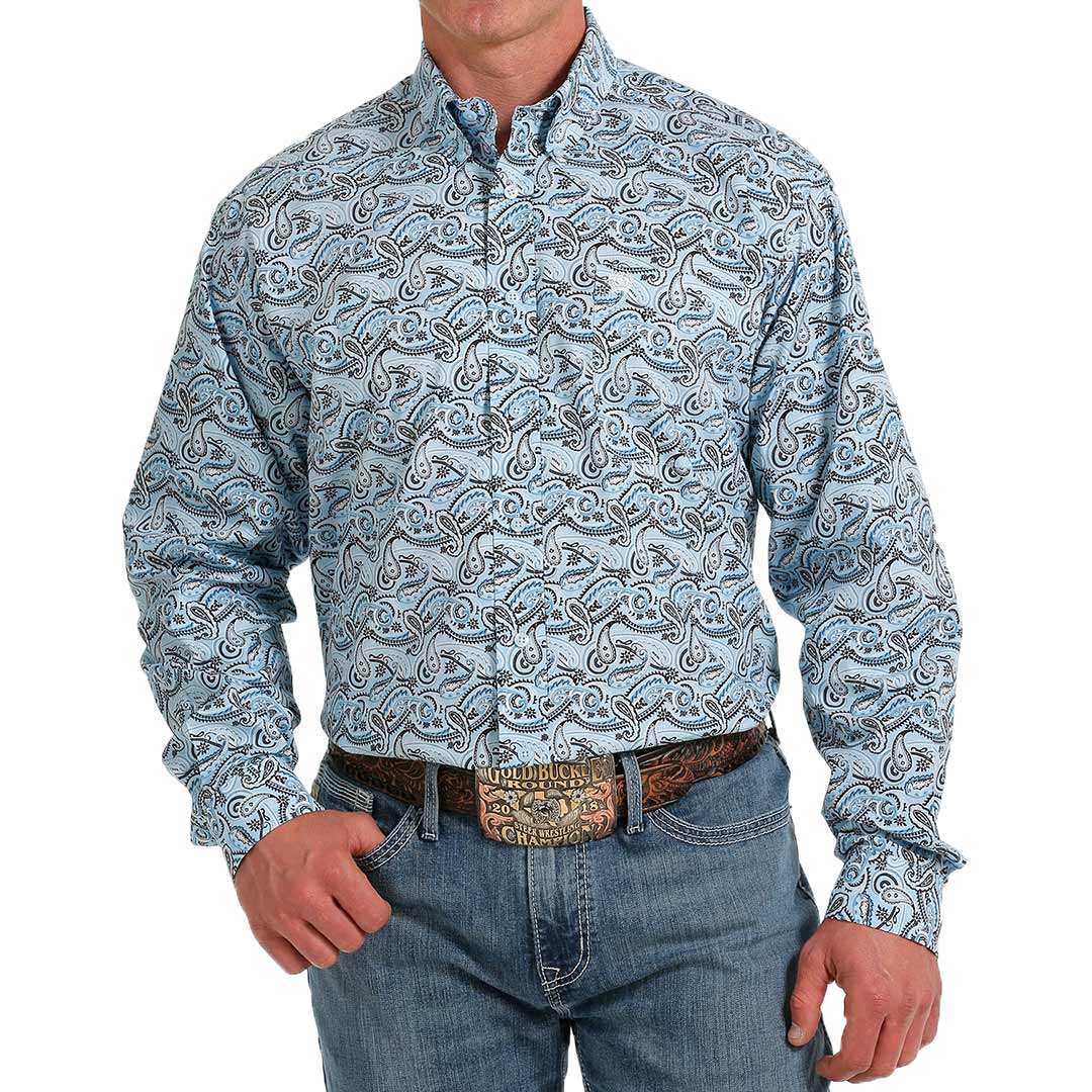Cinch Men's Paisley ButtonDown Shirt Lammle's Lammle's Western Wear