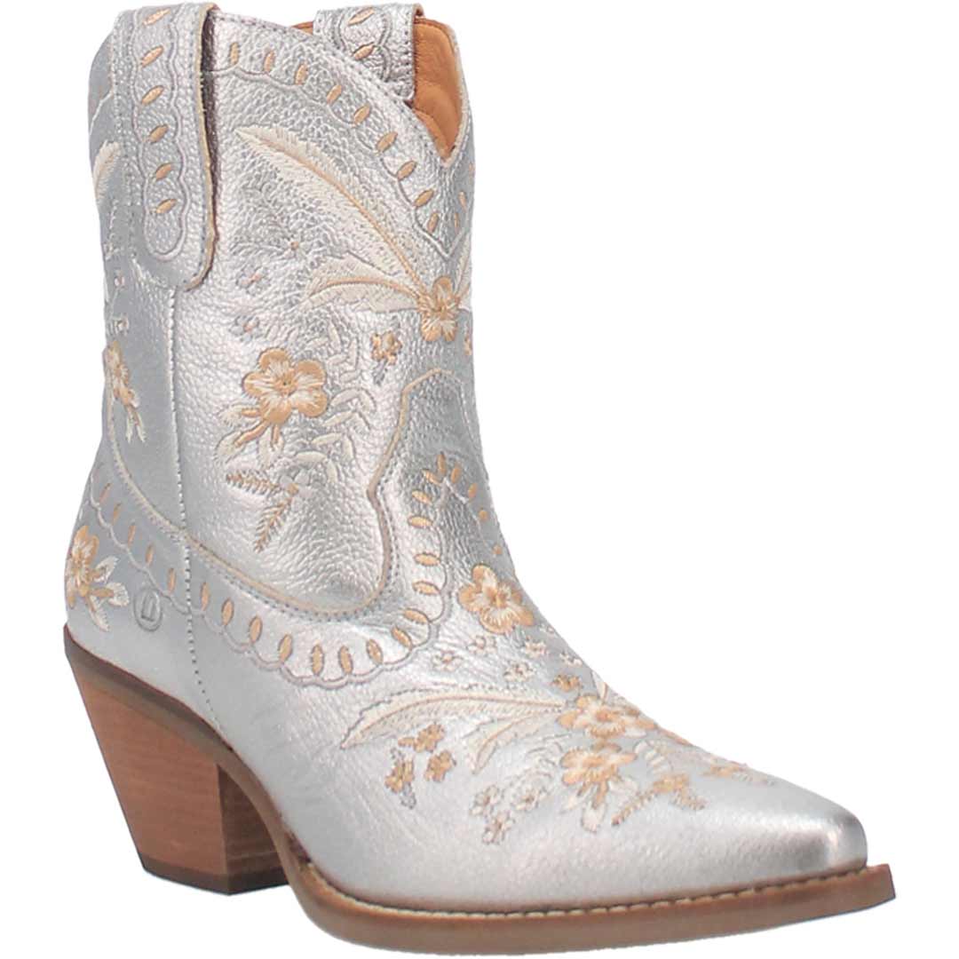 Dingo Women's Primrose Metallic Leather Cowgirl Booties