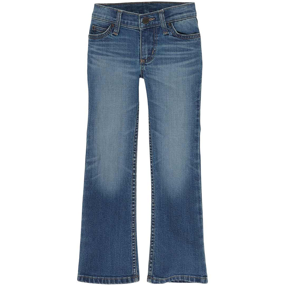 Wrangler Girls' Premium Patch Bootcut Jeans