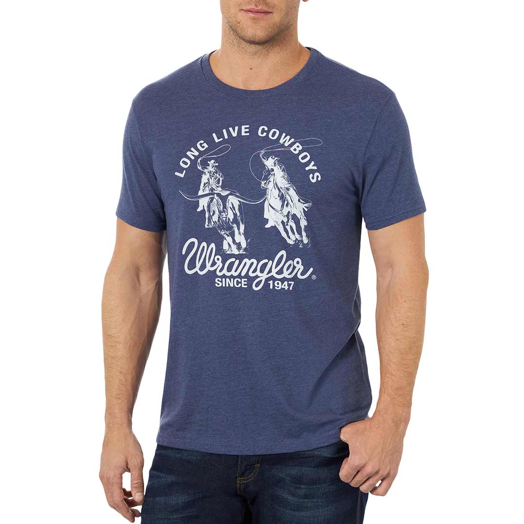 Wrangler Men's Long Live Cowboys Graphic T-Shirt