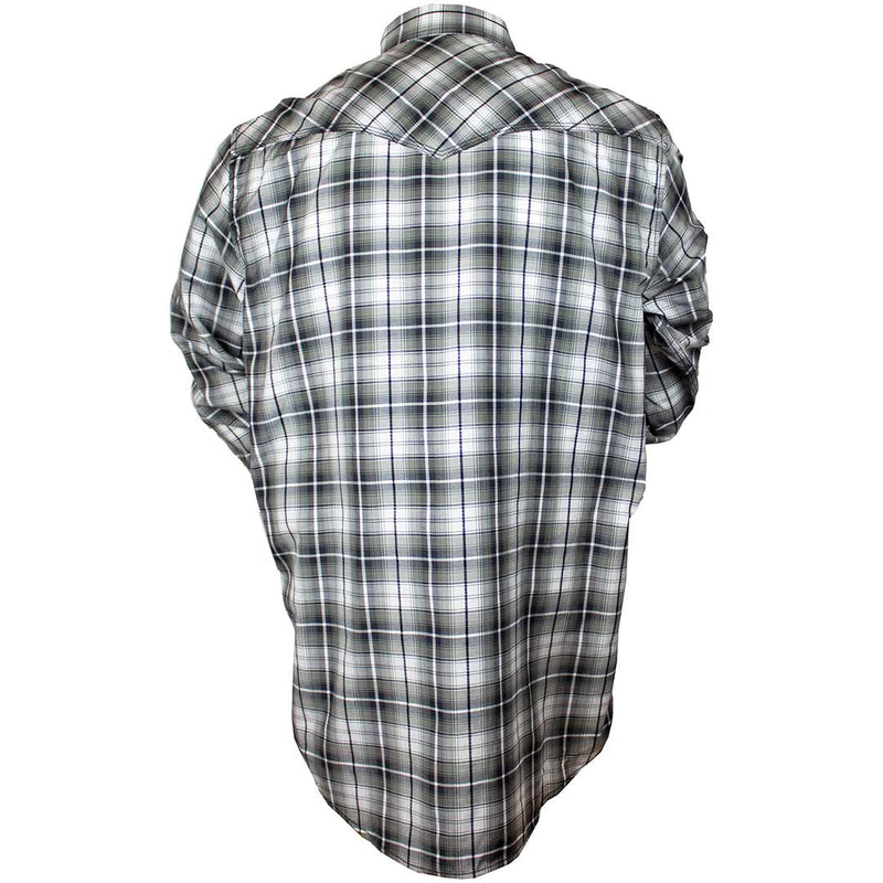 Cowboy Collection Men's Dobby Plaid Snap Shirt