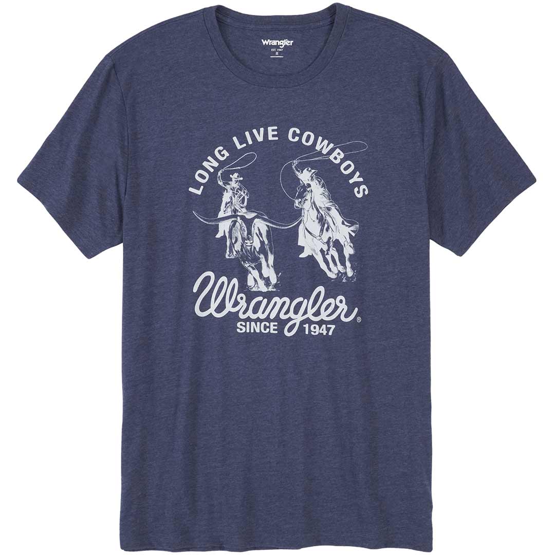 Wrangler Men's Long Live Cowboys Graphic T-Shirt